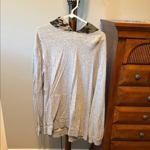 PacSun Gray Hoodie with Camouflage Accents